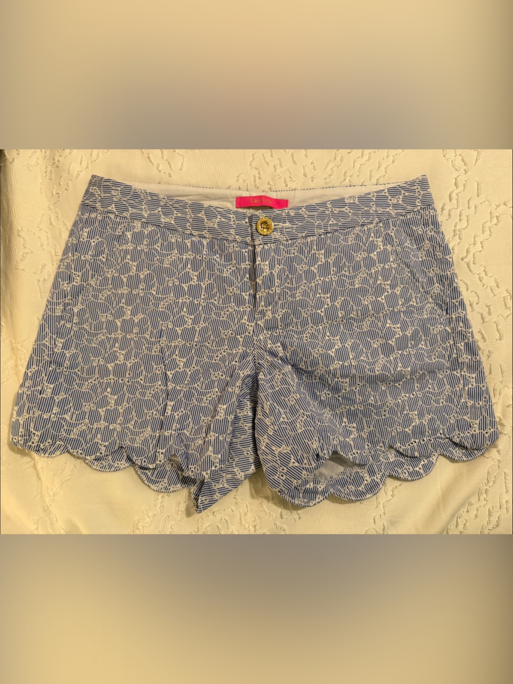 Lilly Pulitzer The Buttercup Short, Blue Eyelet